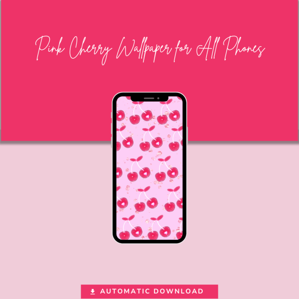 Pink Cherry Wallpaper for All Phones - PLR Digital Products 3