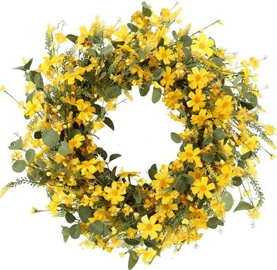 Yellow Floral Wreath