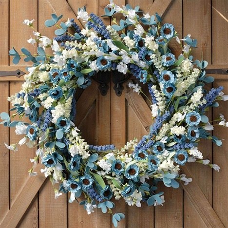 best outdoor modern spring wreath for front door