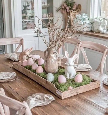 Elegant Easter Table Centerpiece