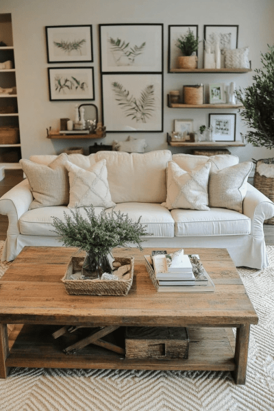 Botanical Wall Art Statement Boho Living Room