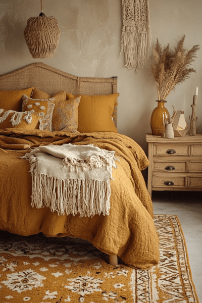 Bedroom Decor Ideas: Warm, Earthy Tones