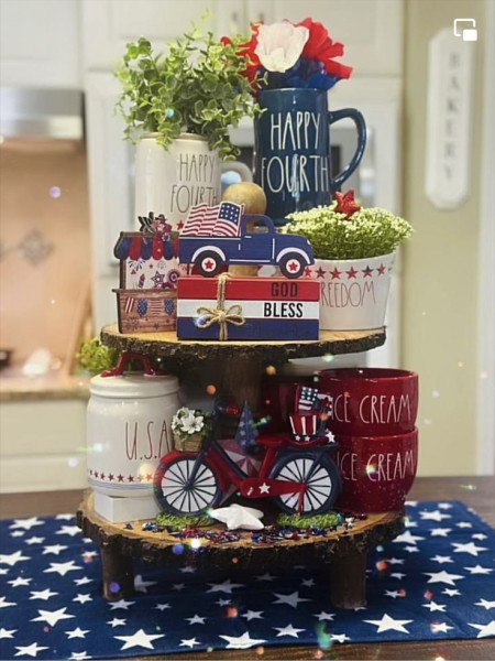 Fourth of July Truck & Bike Tray