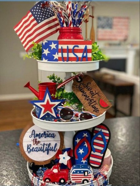 Red Jar & Firecracker Tray