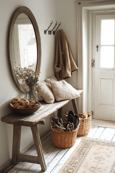 Cozy Farmhouse Entryway Decor