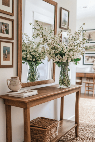 Fresh Country Florals Entryway