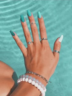 Aqua Dream Summer Nails