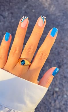 Royal Blue Summer Nails