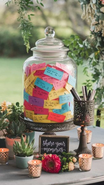 Graduation Memory Jar Station