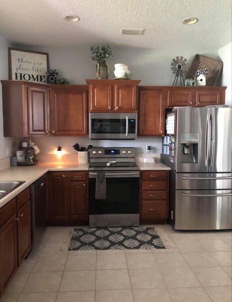Top of Kitchen Cabinet Decor Ideas