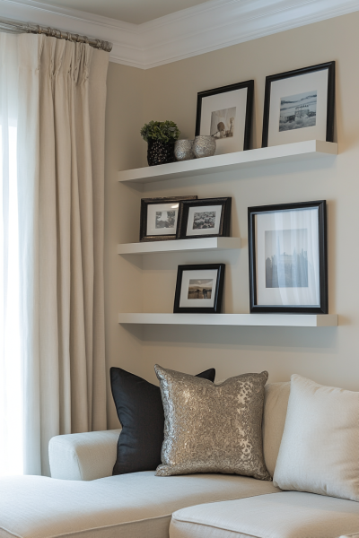 Living Room Empty Corner Gallery Wall Moment