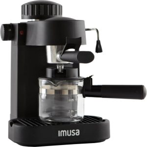 IMUSA USA GAU-18202 4 Cup Espresso/Cappuccino Maker,120 volts, Black - PLR Digital Products
