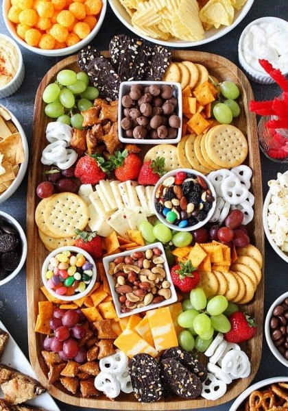 Movie Night Snack charcuterie Board