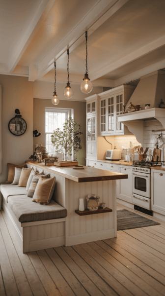 Kitchen Island Ideas with Seating and Storage