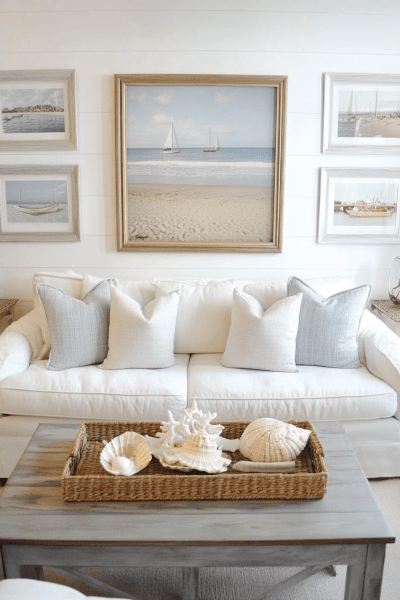 Modern Coastal Living Room Decor Ideas
