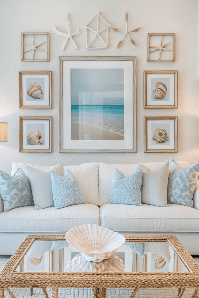 Modern Coastal Living Room Decor Ideas