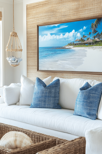 Modern Coastal Living Room Decor Ideas