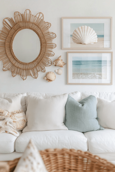 Modern Coastal Living Room Decor Ideas