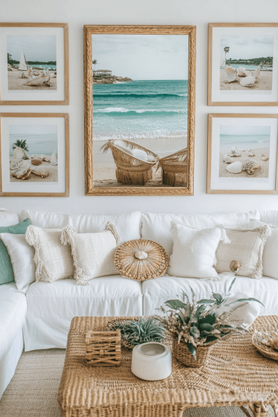 Modern Coastal Living Room Decor Ideas