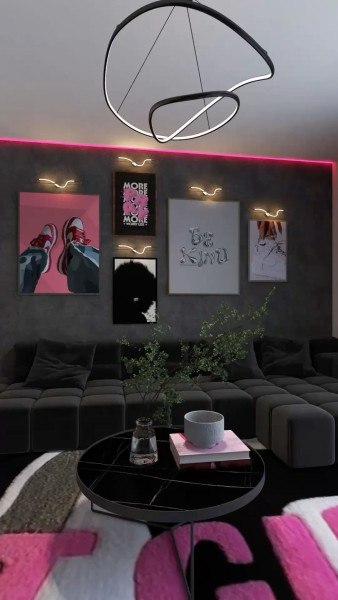 Dark Moody Living Room