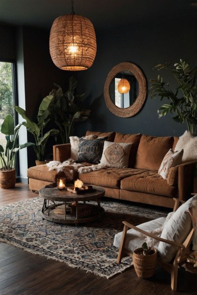 Dark Moody Living Room