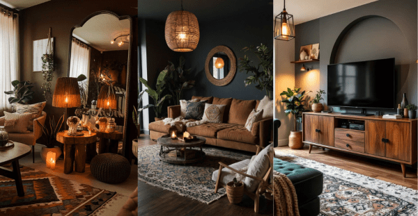 Dark Moody Living Room Decor Ideas