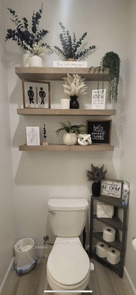 Above Toilet Decor Ideas