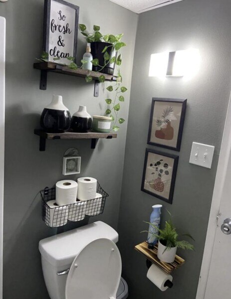 Above Toilet Decor Ideas