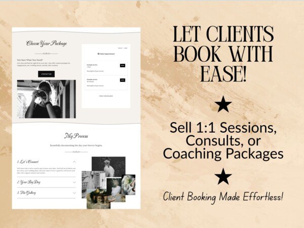 Squarespace Website Template for Wedding Photographers – Premium Design