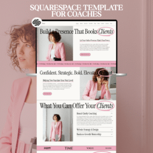 Squarespace Website Template for Virtual Assistant, Business Coaches & Marketing Agency - PLR Digital Products
