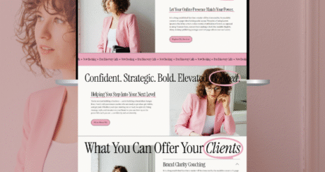 Squarespace Website Template for Virtual Assistant, Business Coaches & Marketing Agency