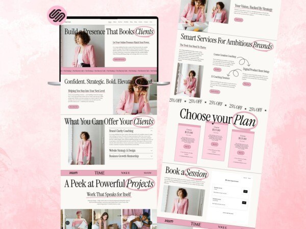 Squarespace Website Template for Virtual Assistant, Business Coaches & Marketing Agency