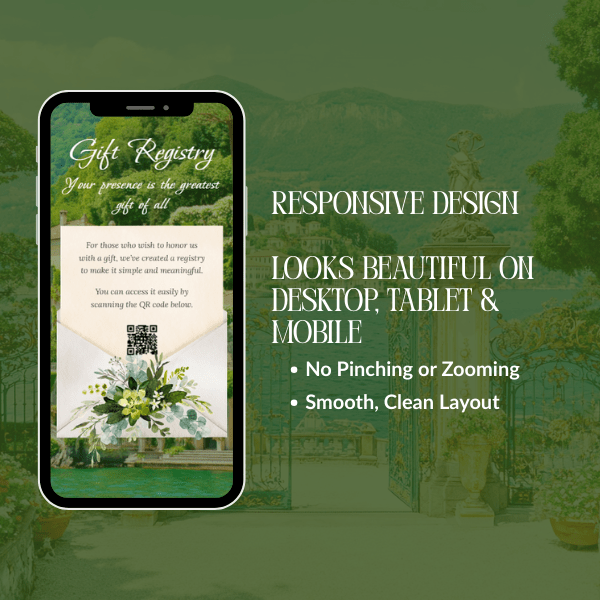 Squarespace Destination Wedding Website, Minimal One Page Template with RSVP, Map & Countdown