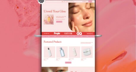 Squarespace Skincare & Beauty Shop Template | Modern Medspa, Lash Online Store Website | Luxury Pastel E-Commerce Boutique Online Store
