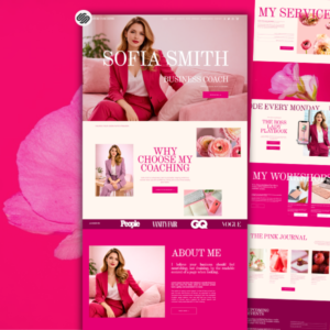 Squarespace Template For Coaches: Bloom Coaching - PLR Digital Products