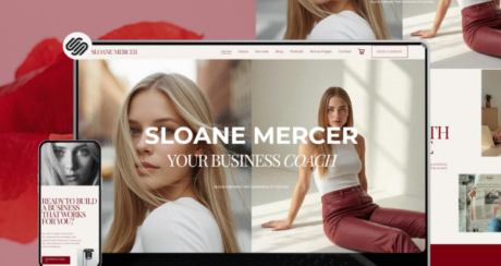 Squarespace Template For Coaches: Sloane Mercer