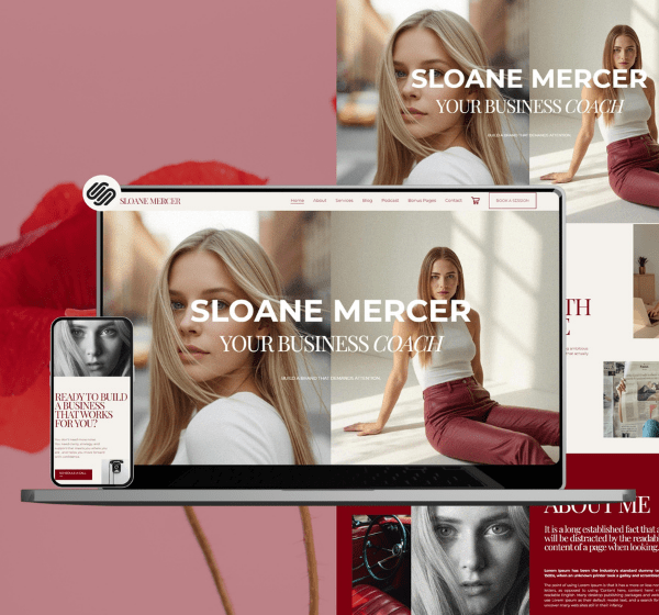 Squarespace Template For Coaches: Sloane Mercer