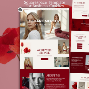 Squarespace Template For Coaches: Sloane Mercer - PLR Digital Products