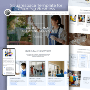 Squarespace Template For Service Business - PLR Digital Products