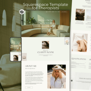 Squarespace Template For Therapists: Clarity Room - PLR Digital Products 3