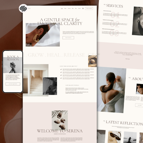 Squarespace Template For Therapists