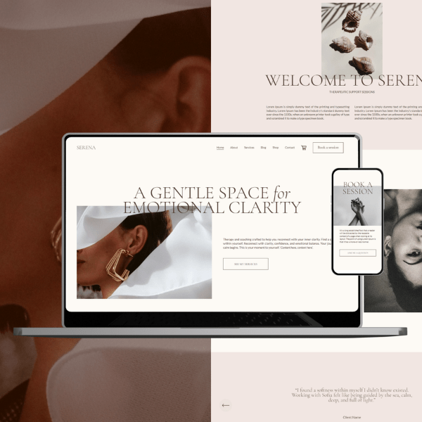 Squarespace Template For Therapists: Serena - PLR Digital Products 3 Squarespace Template For Therapists: Serena - PLR Digital Products 3