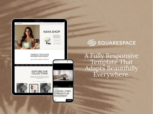 Squarespace Template For Yoga Pilates Teachers