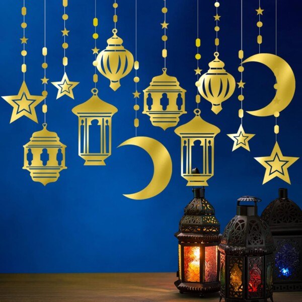 Gold Ramadan Stars
