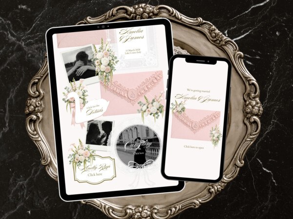 Blush Sage Wedding Website Template: Canva Pink & Green Save the Date Digital Invitation, RSVP 6 Blush Sage Wedding Website Template: Canva Pink & Green Save the Date Digital Invitation, RSVP 6