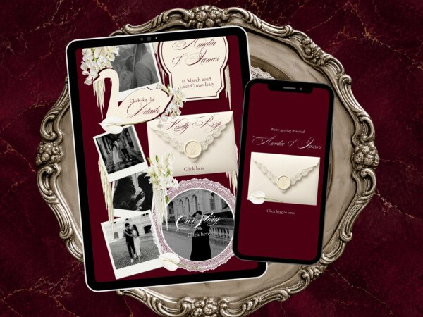 Burgundy Sage Wedding Website Template: Old Money Classic Canva Invitation (Digital Download) 6 Burgundy Sage Wedding Website Template: Old Money Classic Canva Invitation (Digital Download) 6