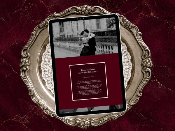 Burgundy Sage Wedding Website Template: Old Money Classic Canva Invitation (Digital Download) 7 Burgundy Sage Wedding Website Template: Old Money Classic Canva Invitation (Digital Download) 7