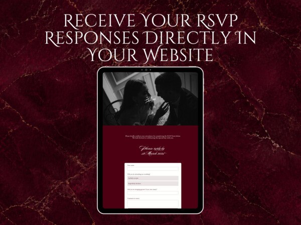 Burgundy Sage Wedding Website Template: Old Money Classic Canva Invitation (Digital Download) 11 Burgundy Sage Wedding Website Template: Old Money Classic Canva Invitation (Digital Download) 11