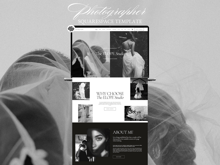 Squarespace Template for Photographers: Editorial Luxury Wedding & Elopement, Event Planning, Coaching - PLR Digital Products 3 Squarespace Template for Photographers: Editorial Luxury Wedding & Elopement, Event Planning, Coaching - PLR Digital Products 3