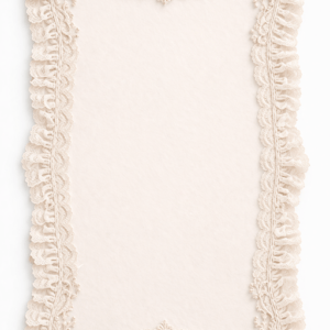 White cream doilie
